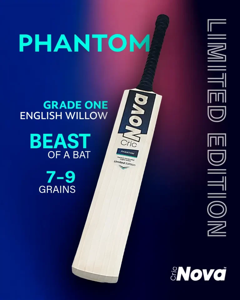 CricNova PHANTOM Limited Edition English Willow Cricket Bat Featured