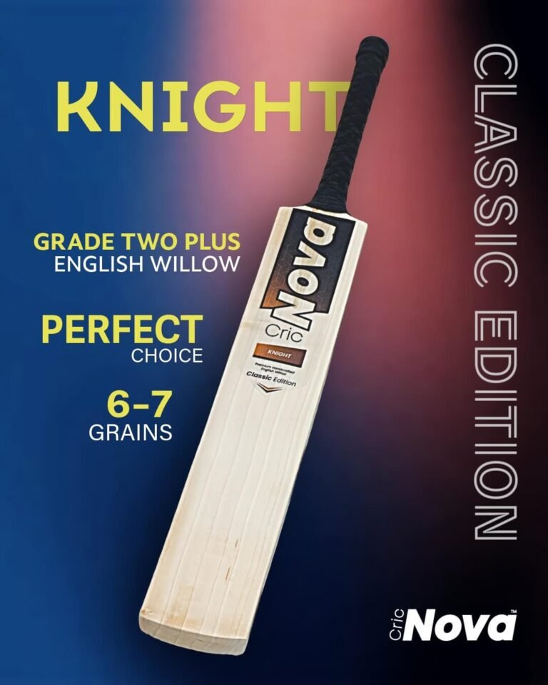 CricNova KNIGHT CLASSIC Edition English Willow Cricket Bat Featured